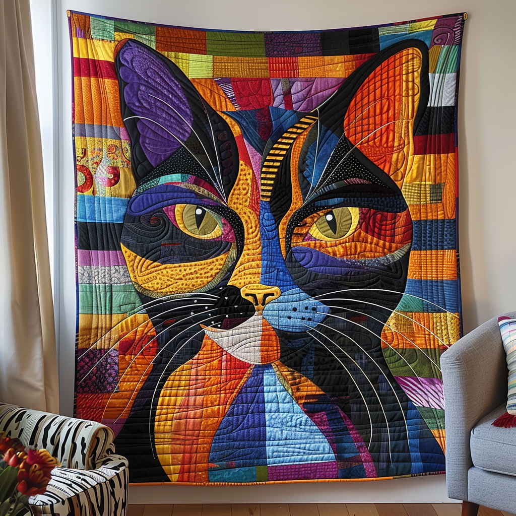 Catnap Chronicles Quilted Blanket Home Decor Ideas Gift For Family - Tradiviet