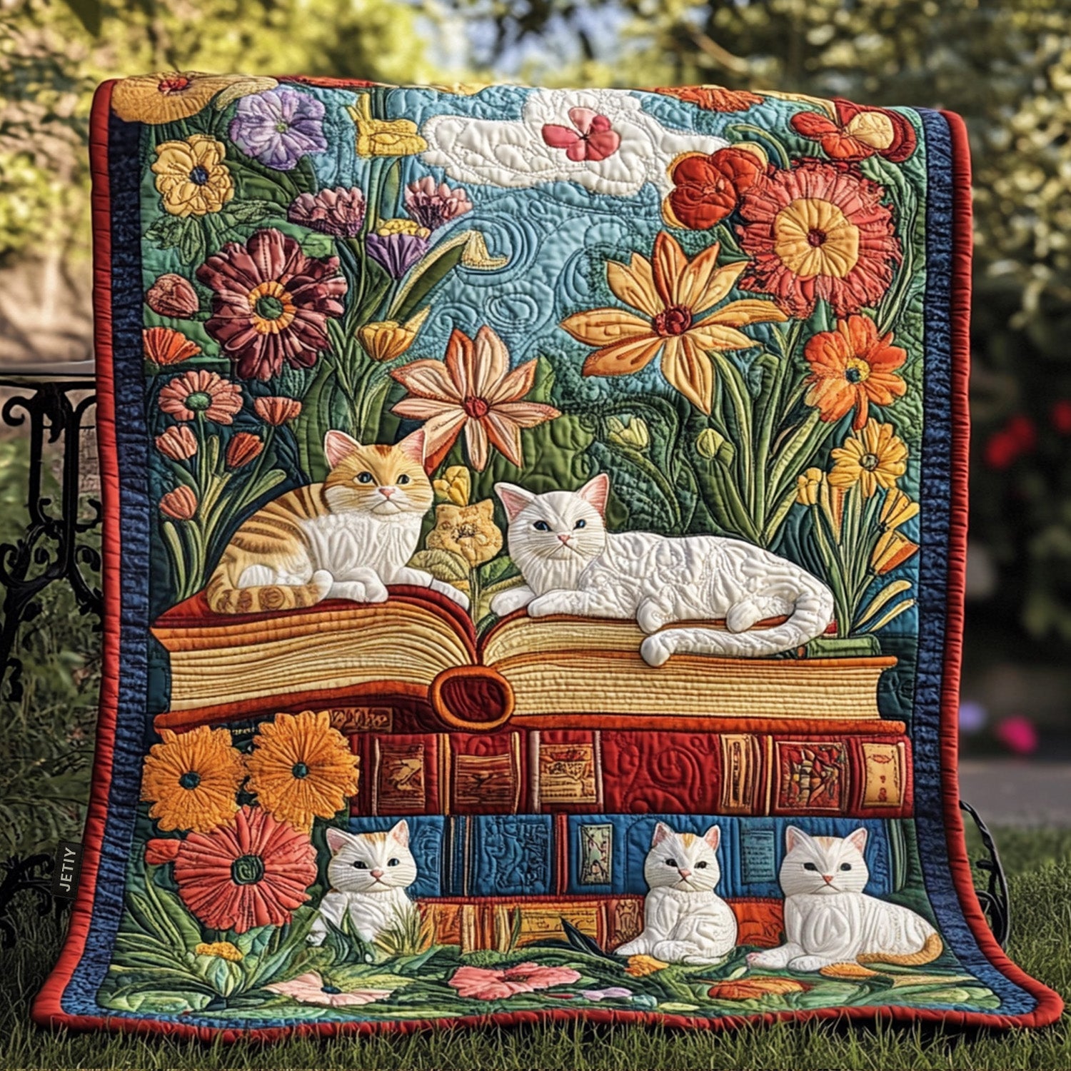 Catnap Chronicles Quilted Blanket Living Room Decor Gift For Parents - Tradiviet