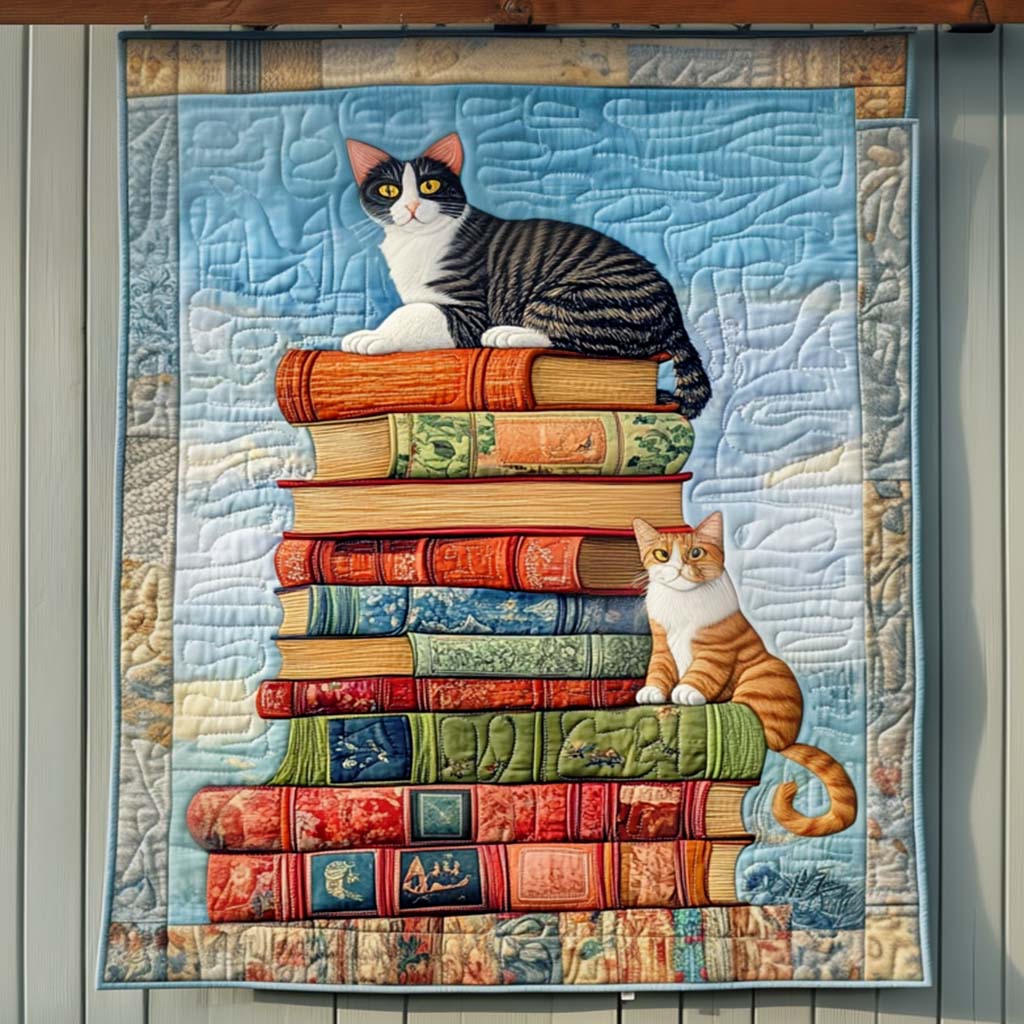 Cats Among Classics Quilted Blanket Holiday Living Decorations Gift For Decor Home - Tradiviet