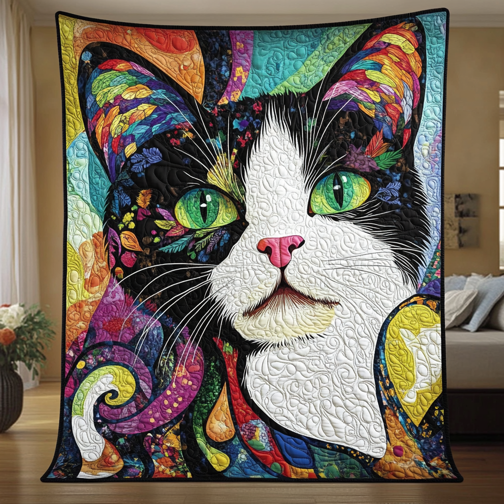 Cat's Cradle Creations Quilted Blanket Home Decor Gift For Modern Decor - Tradiviet