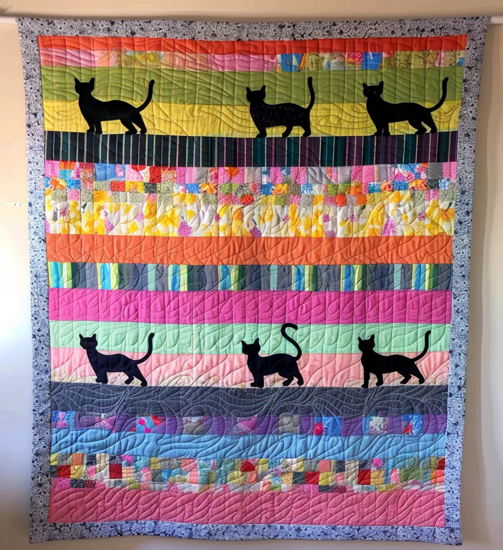 Cat's Meow Quilted Blanket House Decorations Gift For Son - Tradiviet