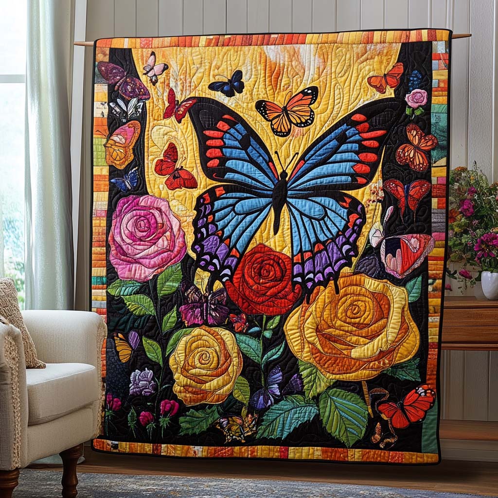 Celestial Flutter Quilted Blanket America Celebrates 250Th Anniversary Gift For Porch Decor - Tradiviet