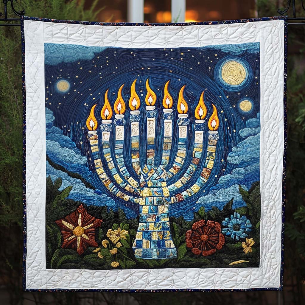 Celestial Glow Quilted Blanket America's Birthday Patriotic Gift Ideas - Tradiviet