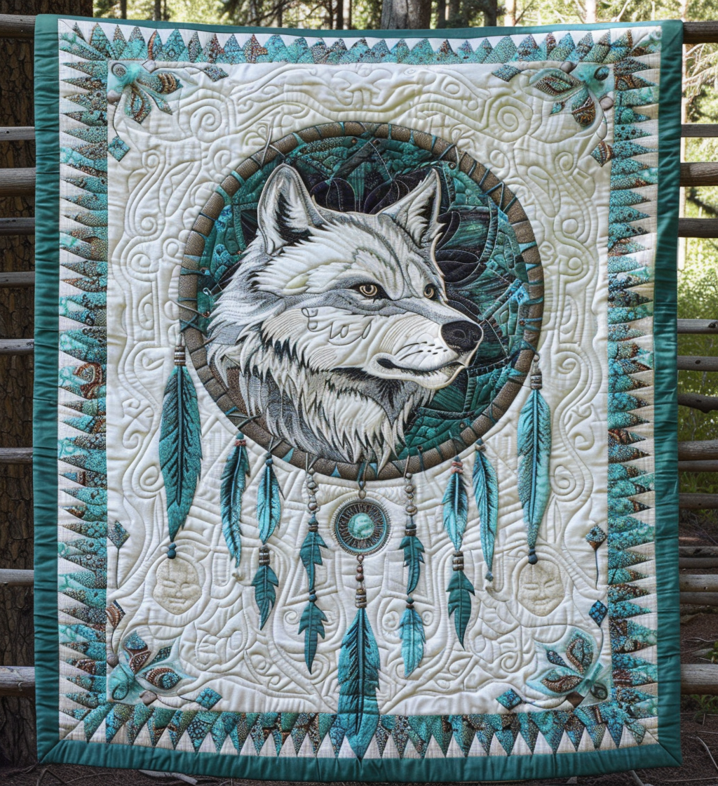 Celestial Howl Quilted Blanket Independence Day Unique Patriotic Gifts - Tradiviet