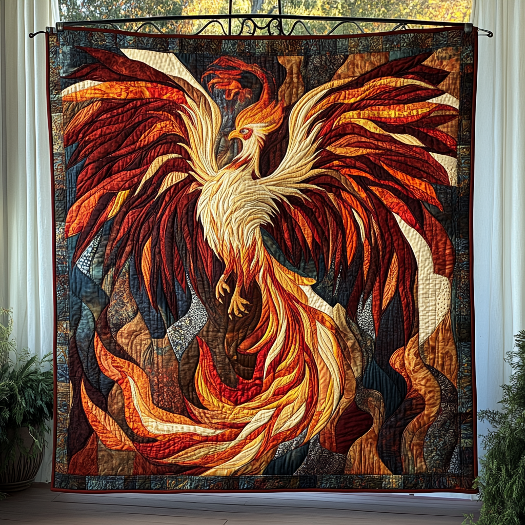 Celestial Rebirth Quilted Blanket USA 250 Years Of Independence Gift for Decor Home - Tradiviet