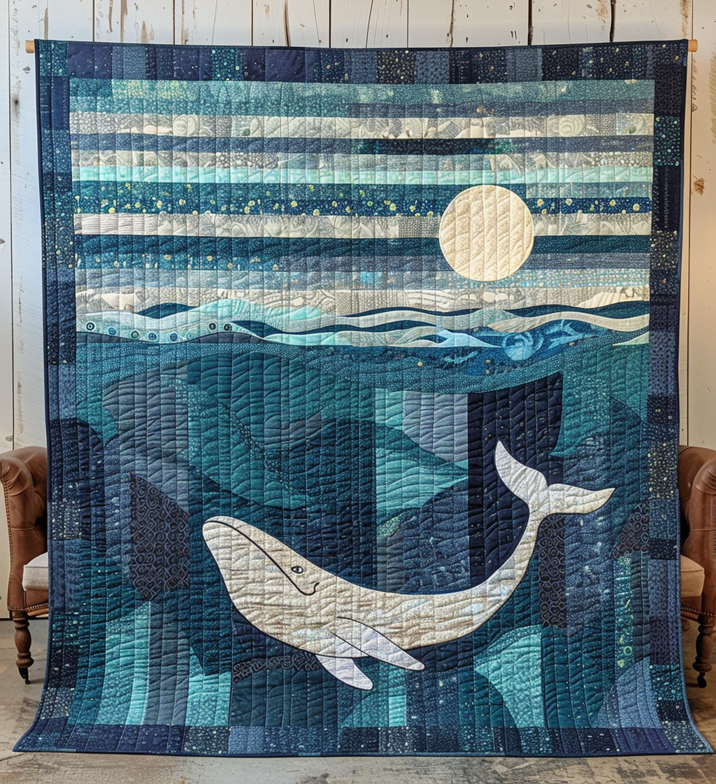 Celestial Sea Quilted Blanket USA 250 Years Strong Gift For Dad - Tradiviet
