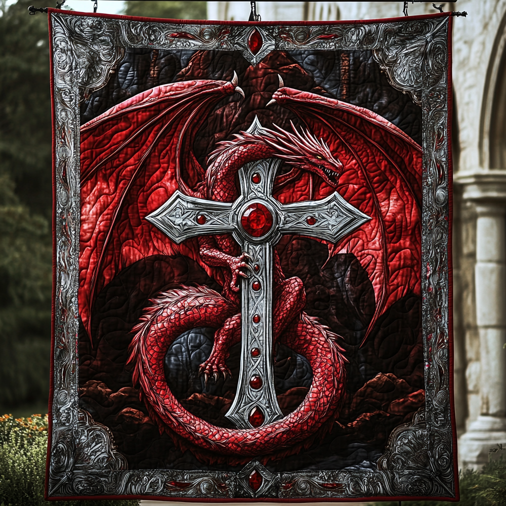 Celestial Serpent Quilted Blanket America's 250th Anniversary Gift For Husband - Tradiviet