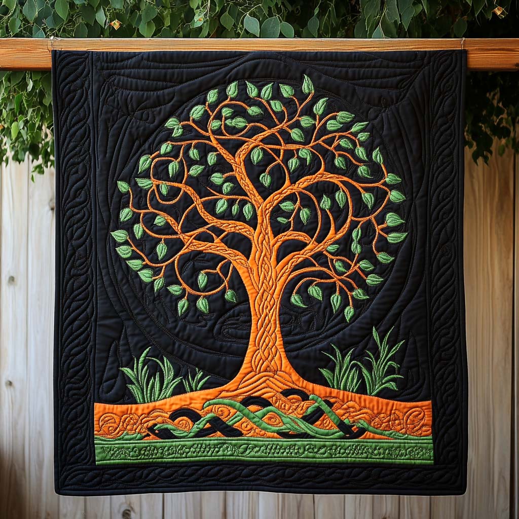 Celestial Tree Quilted Blanket House Decorations Gift For Uncle - Tradiviet