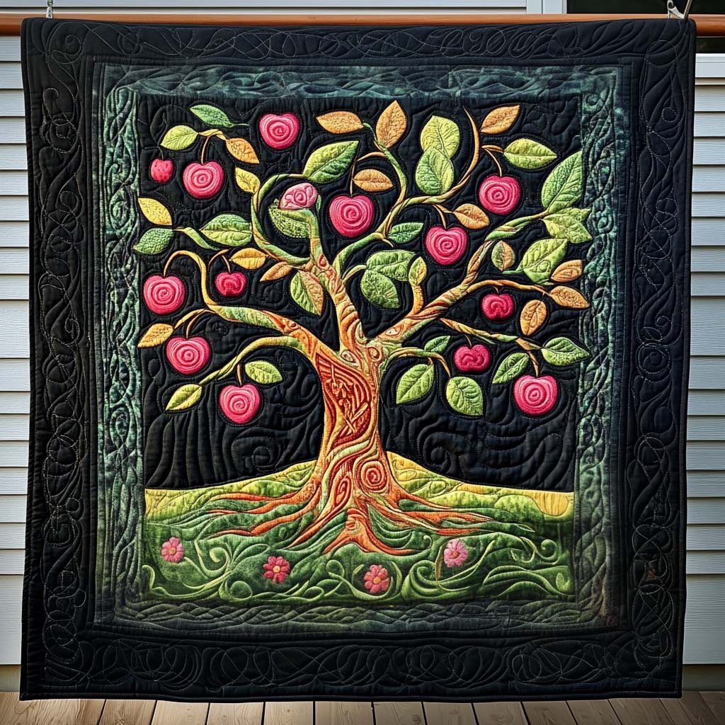 Celestial Tree Quilted Blanket Vacation House Decoration Gift For Nana - Tradiviet
