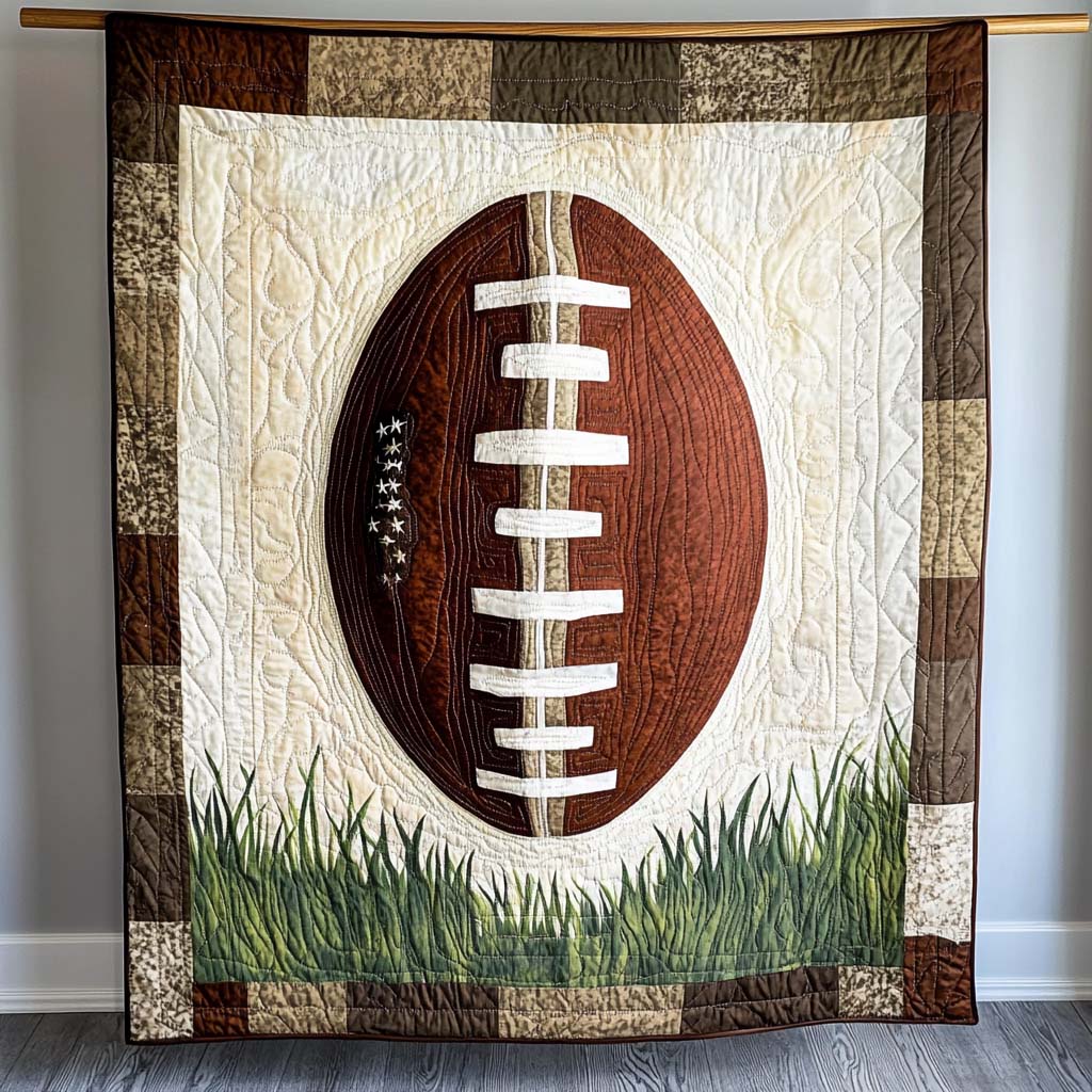 Championship Drive Quilted Blanket Holiday Living Decorations Gift For Room Decor - Tradiviet