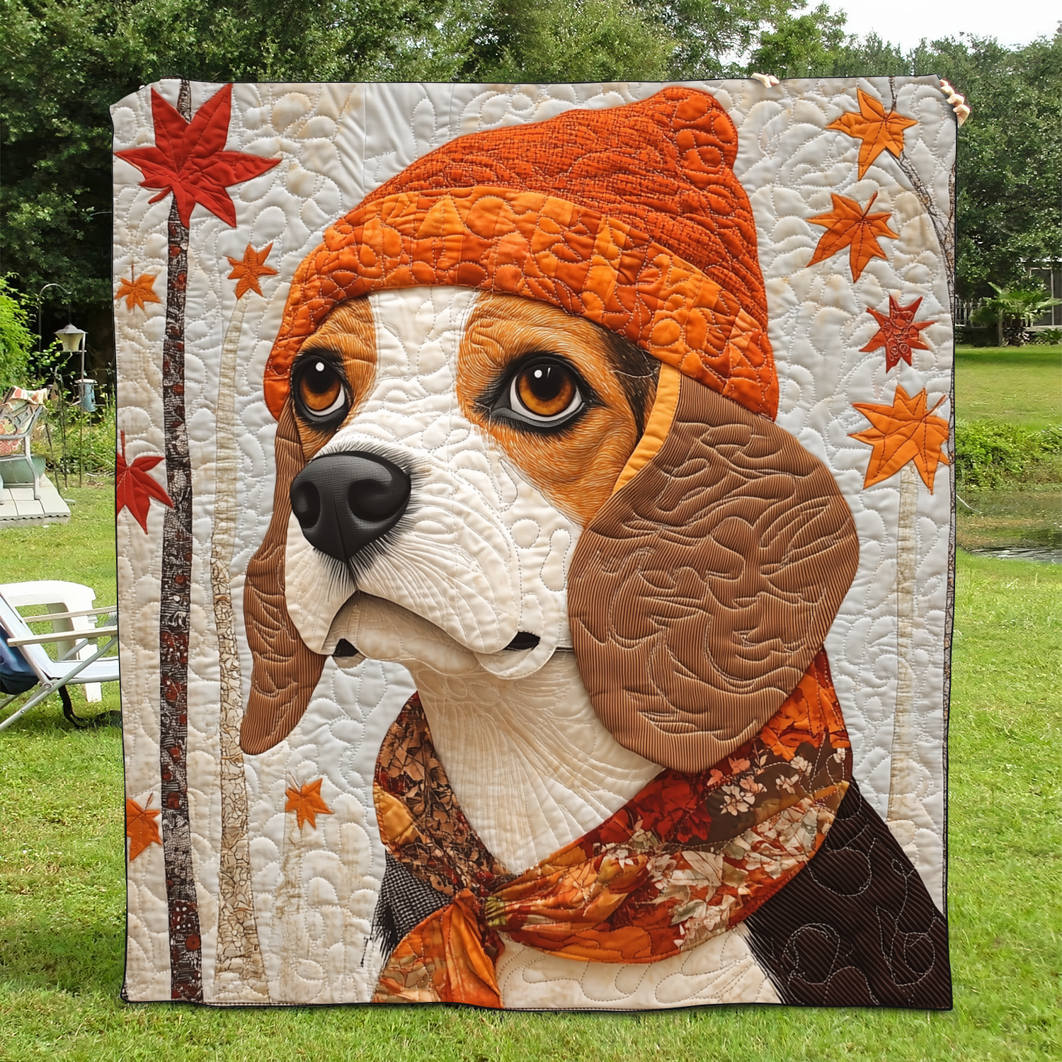 Charming Beagle Quilted Blanket Decorating Your Home Gift For House Decor - Tradiviet