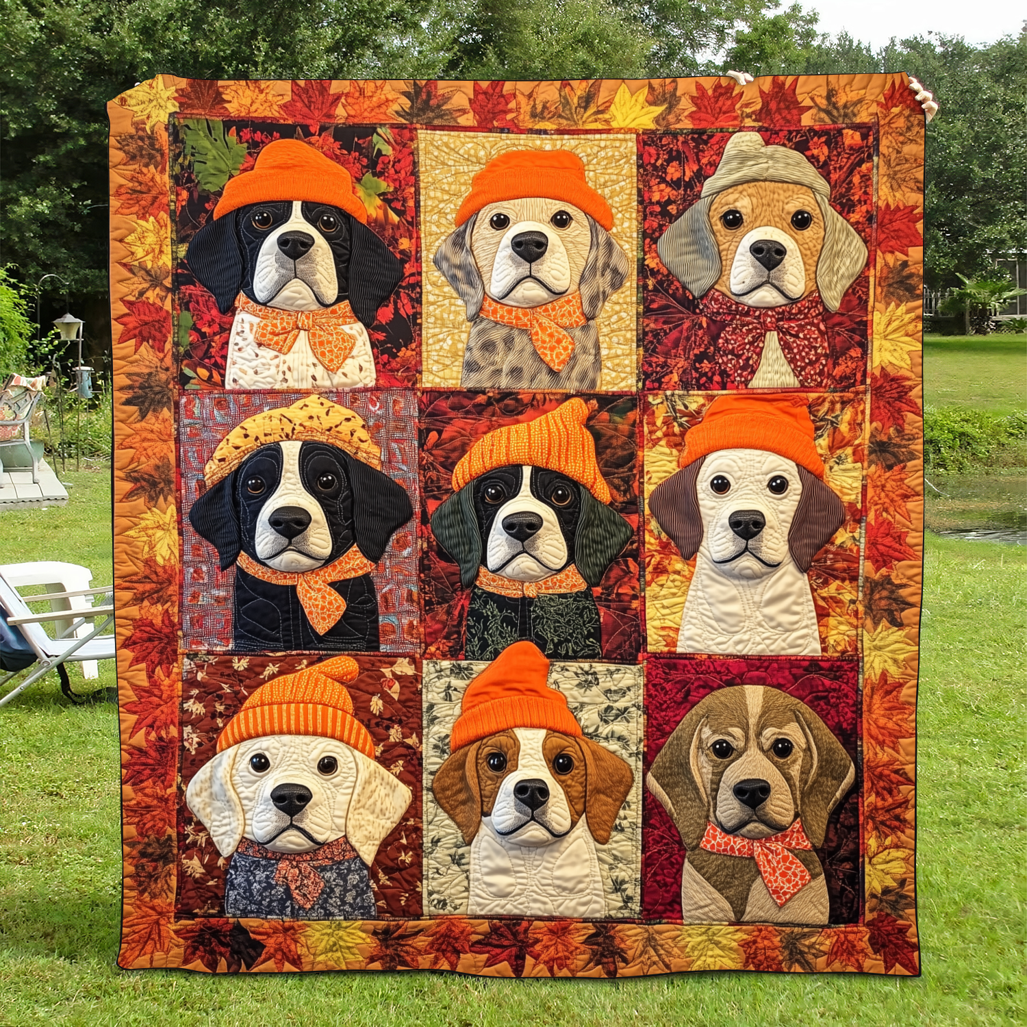 Charming Beagle Quilted Blanket Decorations For Your Room Gift For Wall Decor - Tradiviet