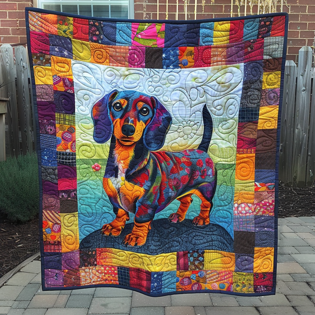 Charming Dashie Quilted Blanket 4Th Of July Present Gift For Shelf Decor - Tradiviet