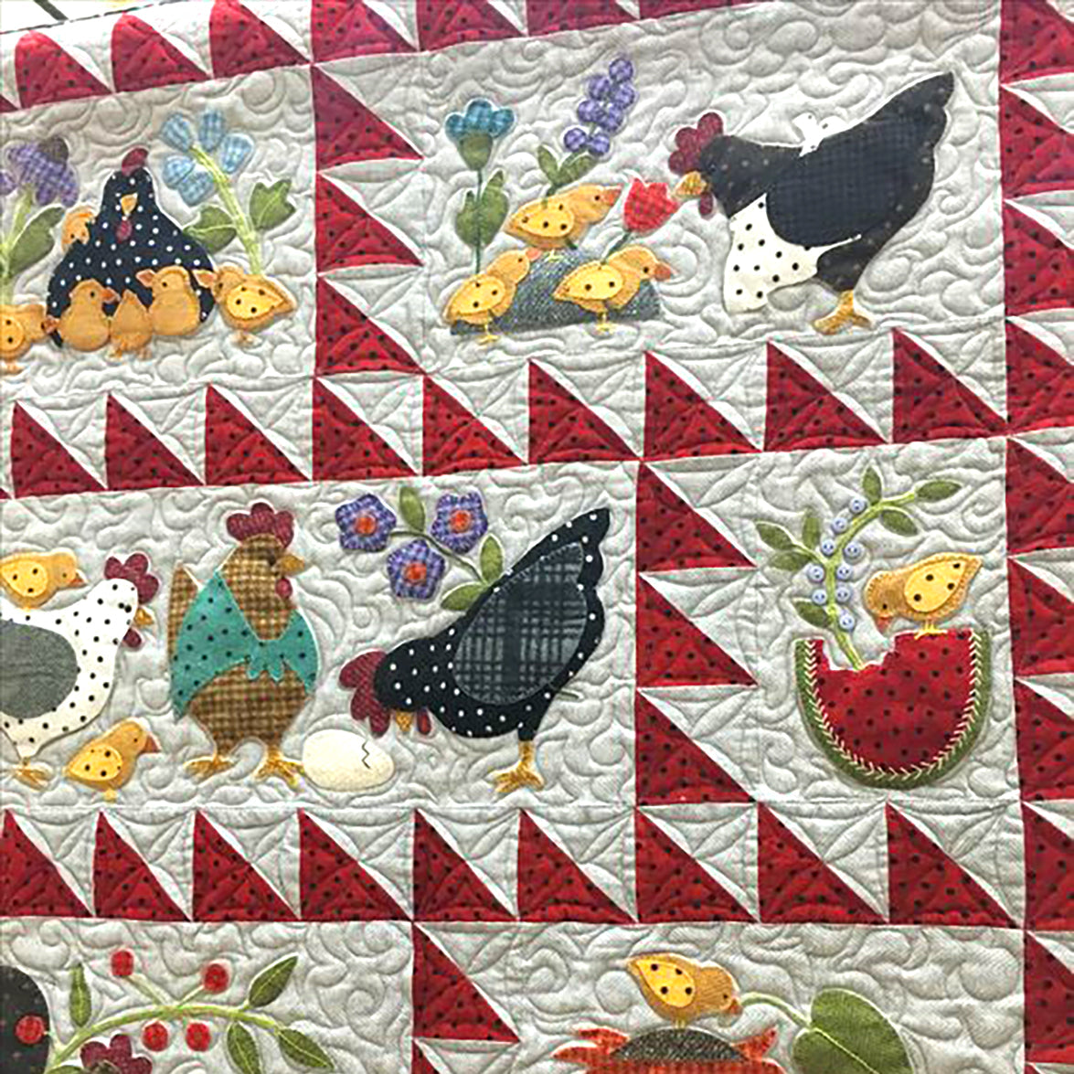 Chicken Family Quilted Blanket Indoor Decorations Gift For Boys - Tradiviet