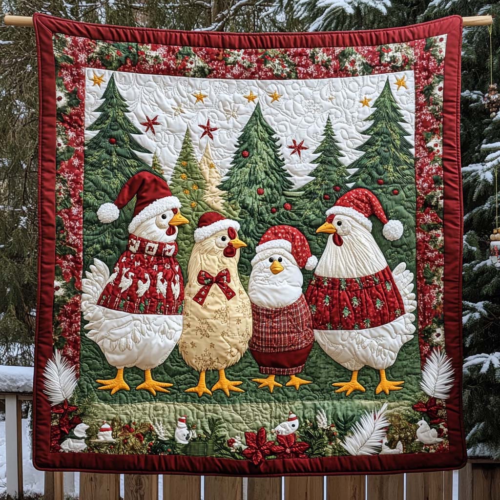 Christmas Gather Quilted Blanket 250th Anniversary Of Independence Gift For Nana - Tradiviet