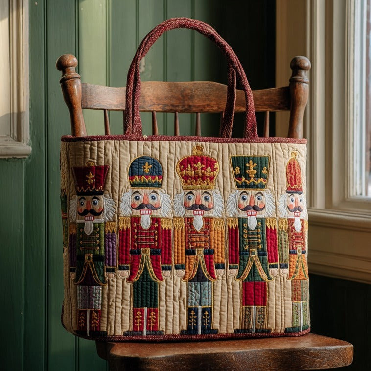 Christmas Nutcrackers Quilted Tote Bag Best Christmas Gifts For Sister - Tradiviet - Image 2
