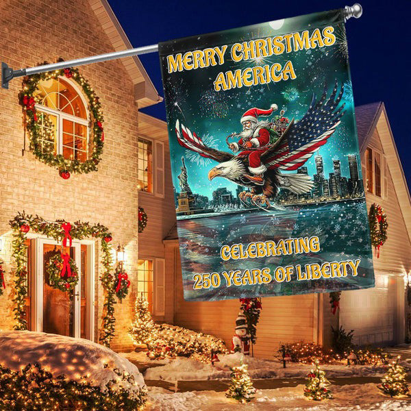 Christmas Patriotic American Flag Eagle Celebrating 250 Years Of Liberty Unique Patriotic Gifts - Tradiviet