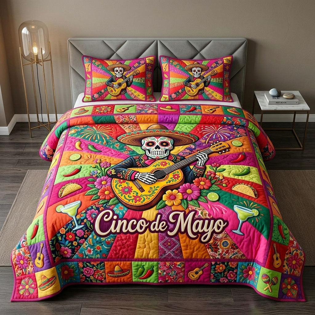 Cinco de Mayo Quilted Bedding Set Cinco Mayo Haven Gift For Mayo Lovers - Tradiviet