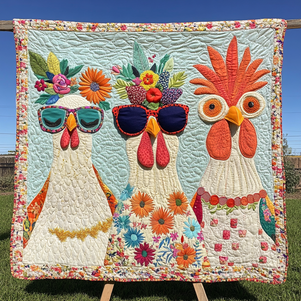 Cluck And Co Quilted Blanket Fourth Of July Patriotic Presents - Tradiviet
