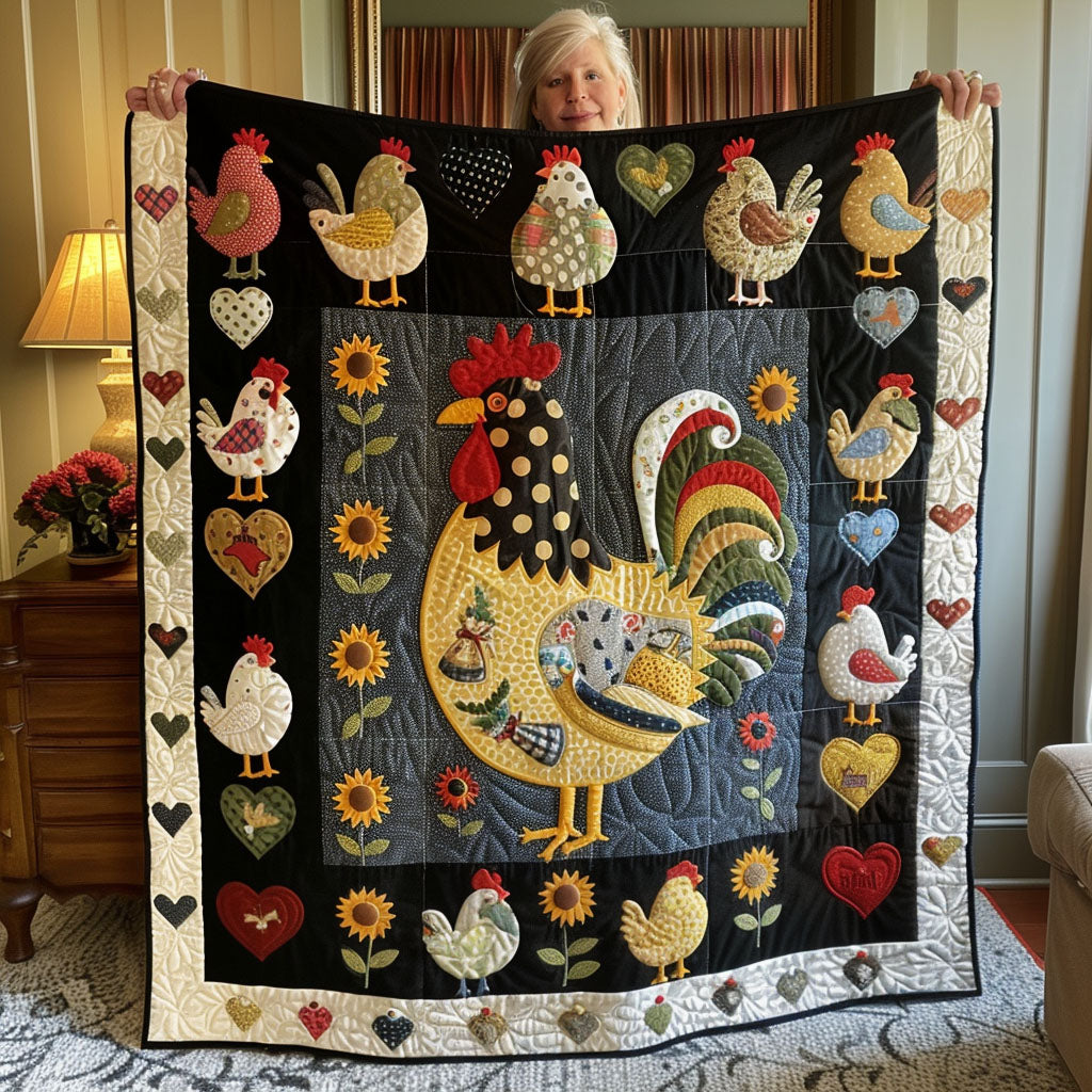 Cluck Couture Quilted Blanket Independence Day Gift For Patriots - Tradiviet