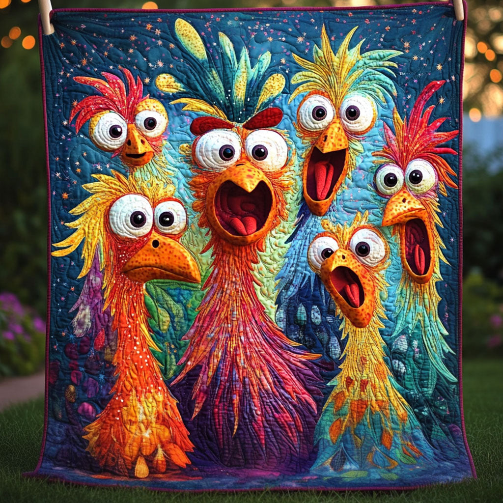 Cluck Crew Quilted Blanket Independence Day 2026 Gifts For 4Th Of July - Tradiviet