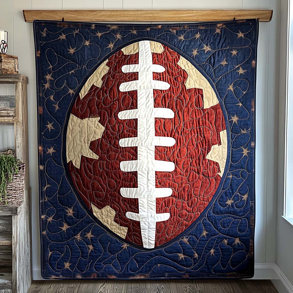 Clutch Playbook Quilted Blanket July 4 Decor Gift For Mom - Tradiviet