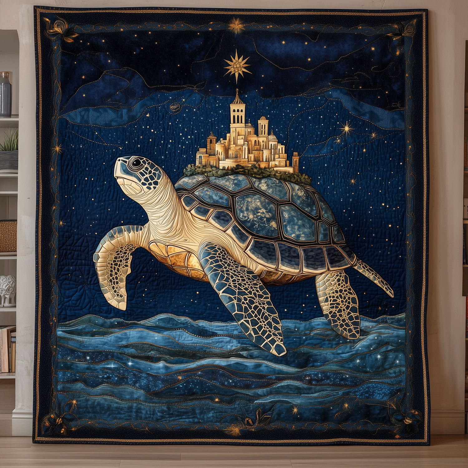 Coastal Drift Quilted Blanket Home Decor Gift For Bestie - Tradiviet