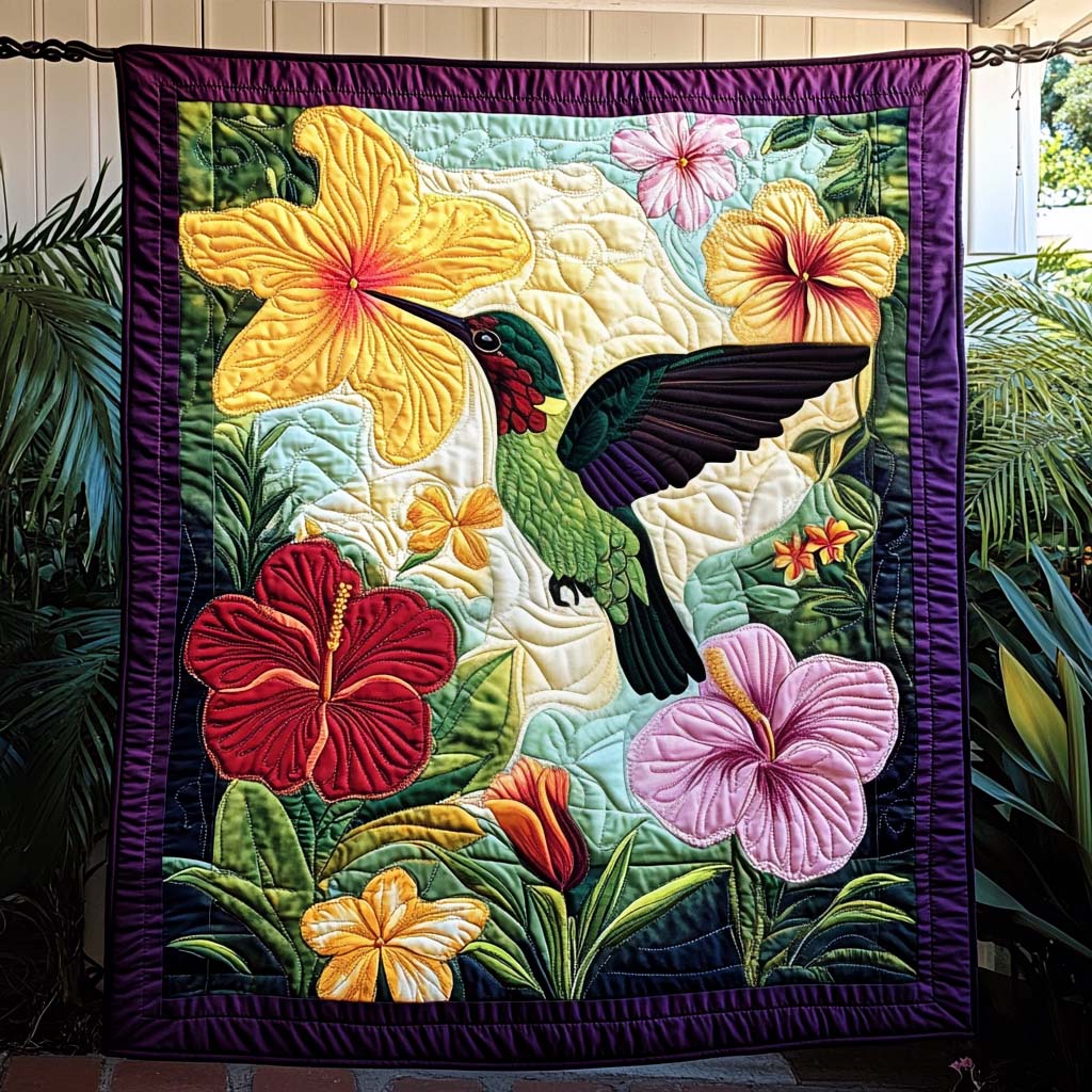 Coastal Flutter Quilted Blanket Indoor Decorations Gift For Her - Tradiviet