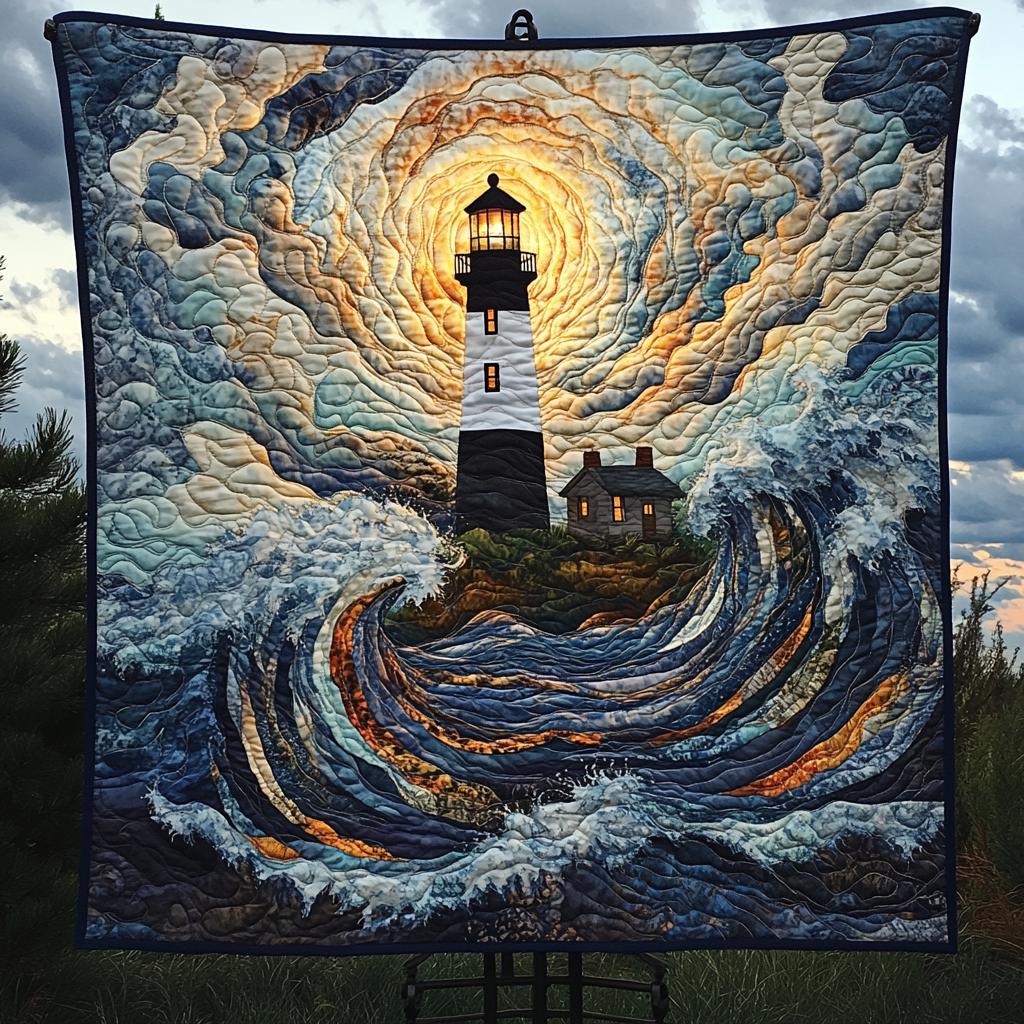 Coastal Radiance Quilted Blanket Home Decor Ideas Gift For Men - Tradiviet