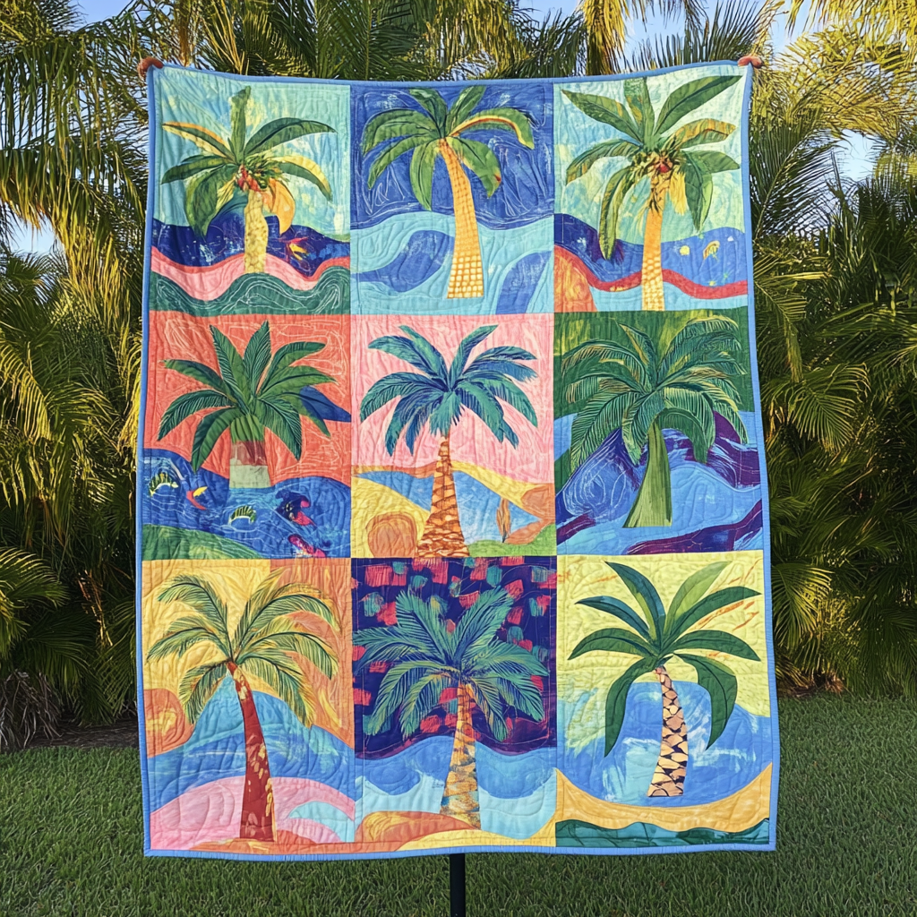 Coastal Vibes Quilted Blanket Living Room Ideas Gift For Indoor Decor - Tradiviet