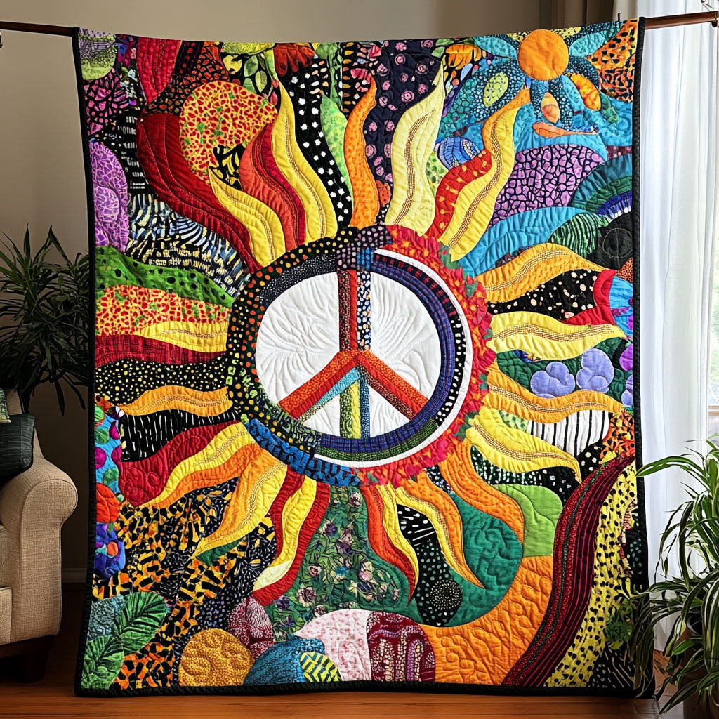 Colorful Harmony Quilted Blanket 7th July 1776-2026 Gift For Bestie - Tradiviet