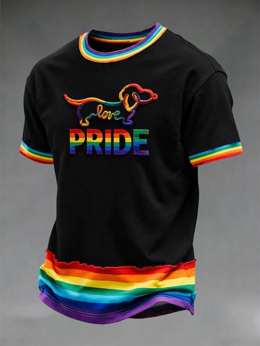 Colorful Rainbow Cute Dachshund Pride Shirt Pride Month Gift For Parties - Tradiviet - Image 2