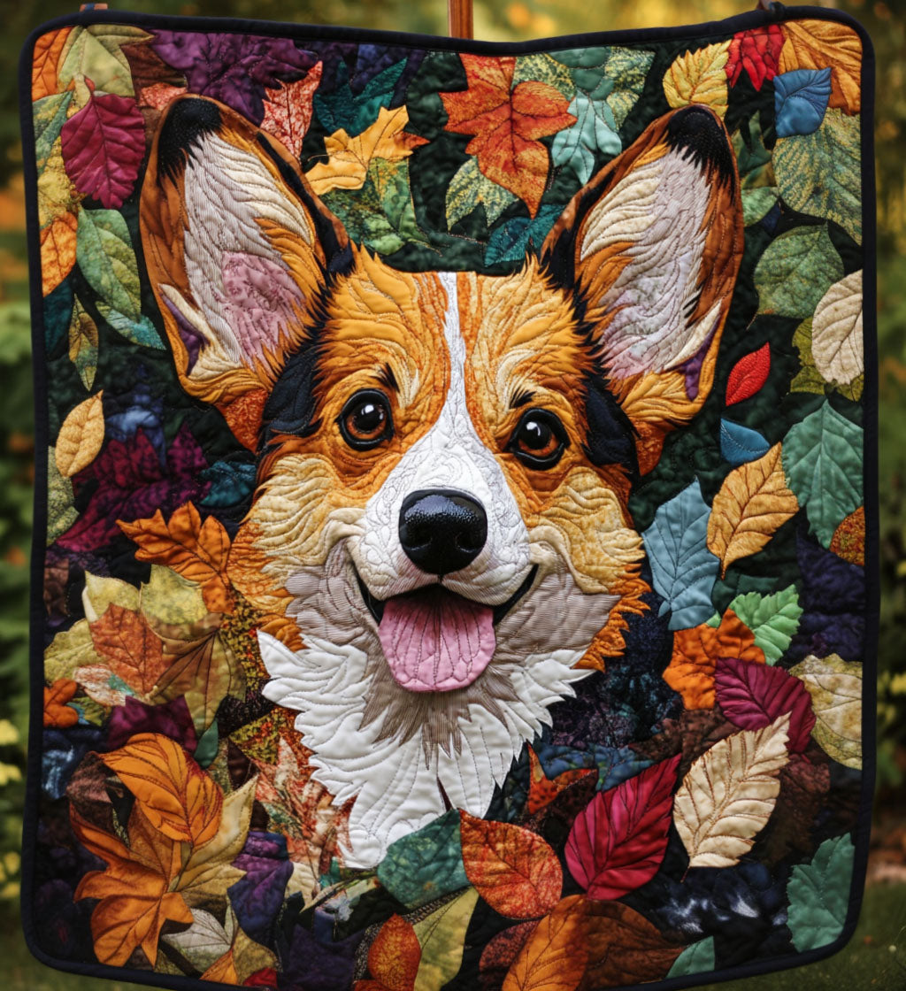 Corgi Charm Quilted Blanket Celebrating USA 250 Gift For Couple - Tradiviet