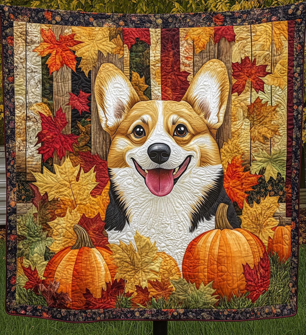 Corgi Companion Delight Quilted Blanket Home Decor Ideas Gift For Home Decor - Tradiviet