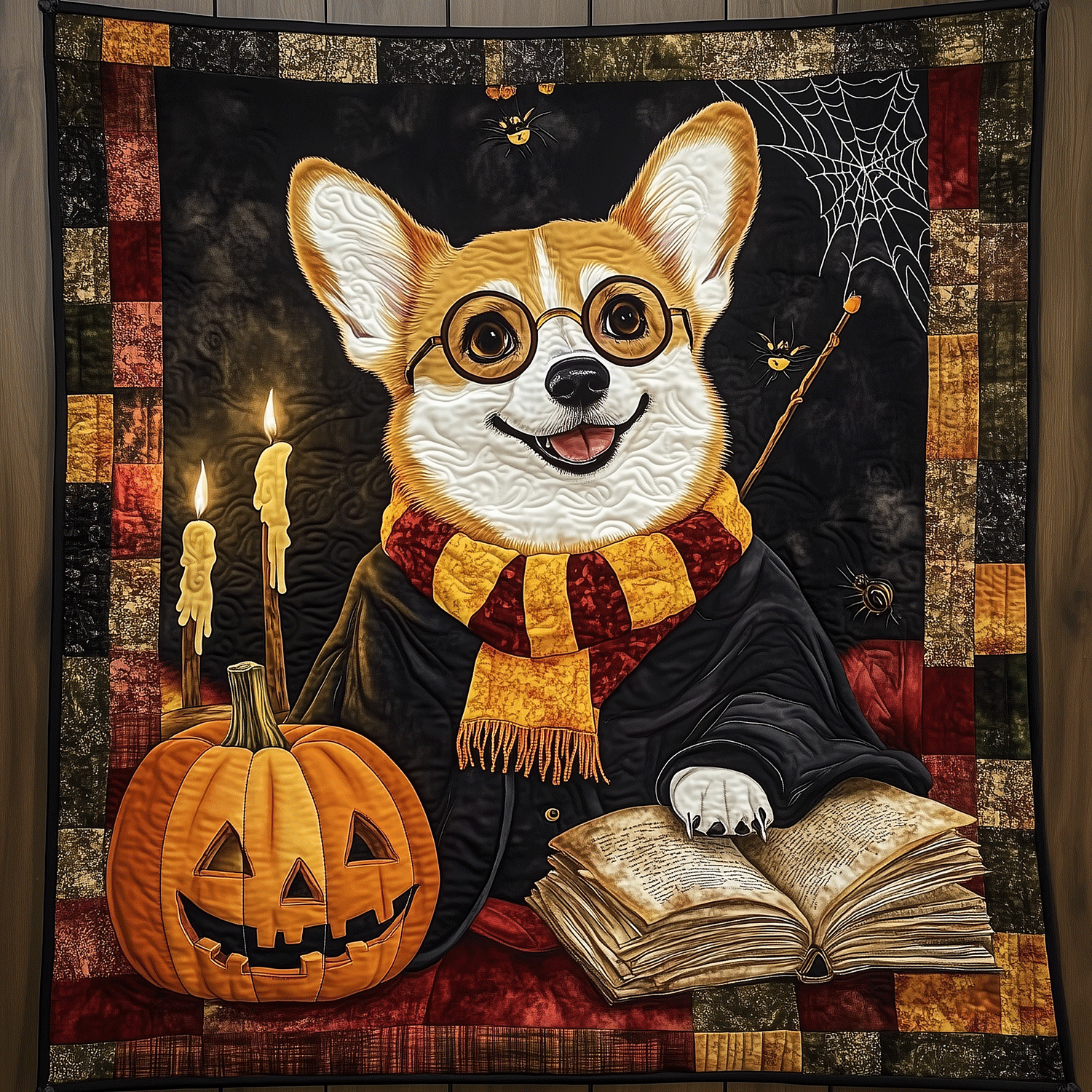 Corgi Witchcraft Quilted Blanket USA 250 Years Of Independence Gift For Uncle - Tradiviet