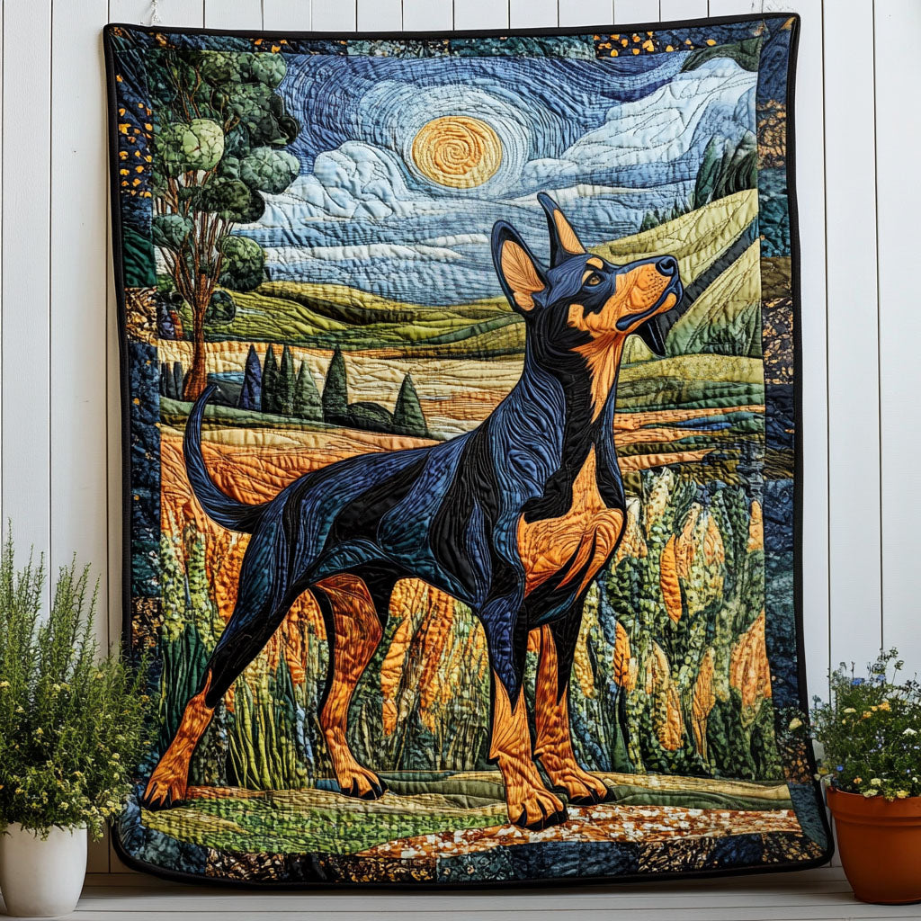 Cosmic Gaze Quilted Blanket Celebrate America's 250th Gift For Couple - Tradiviet