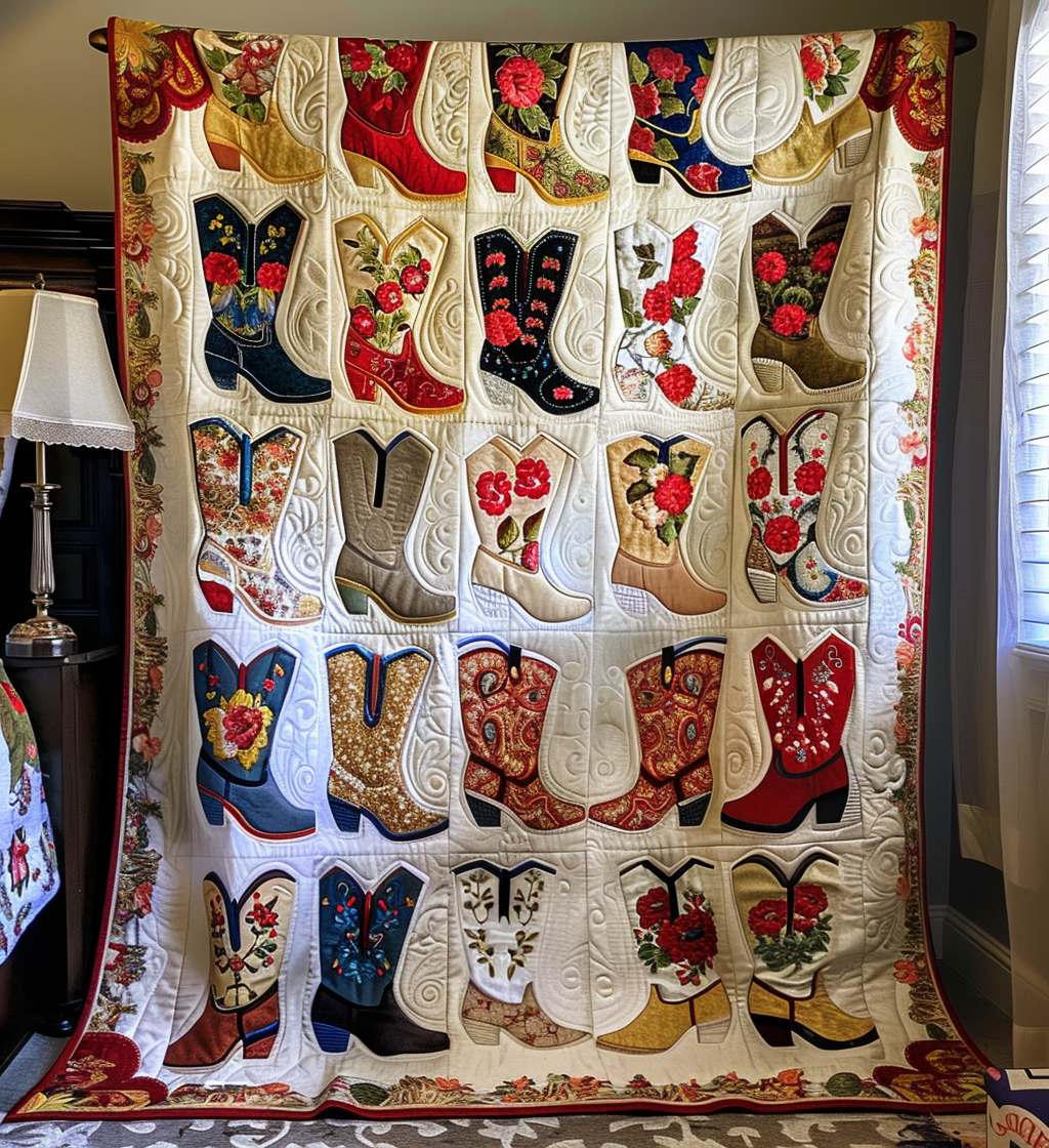 Country Charm Quilted Blanket Decor Ideas For Living Room Gift For Rustic Decor - Tradiviet