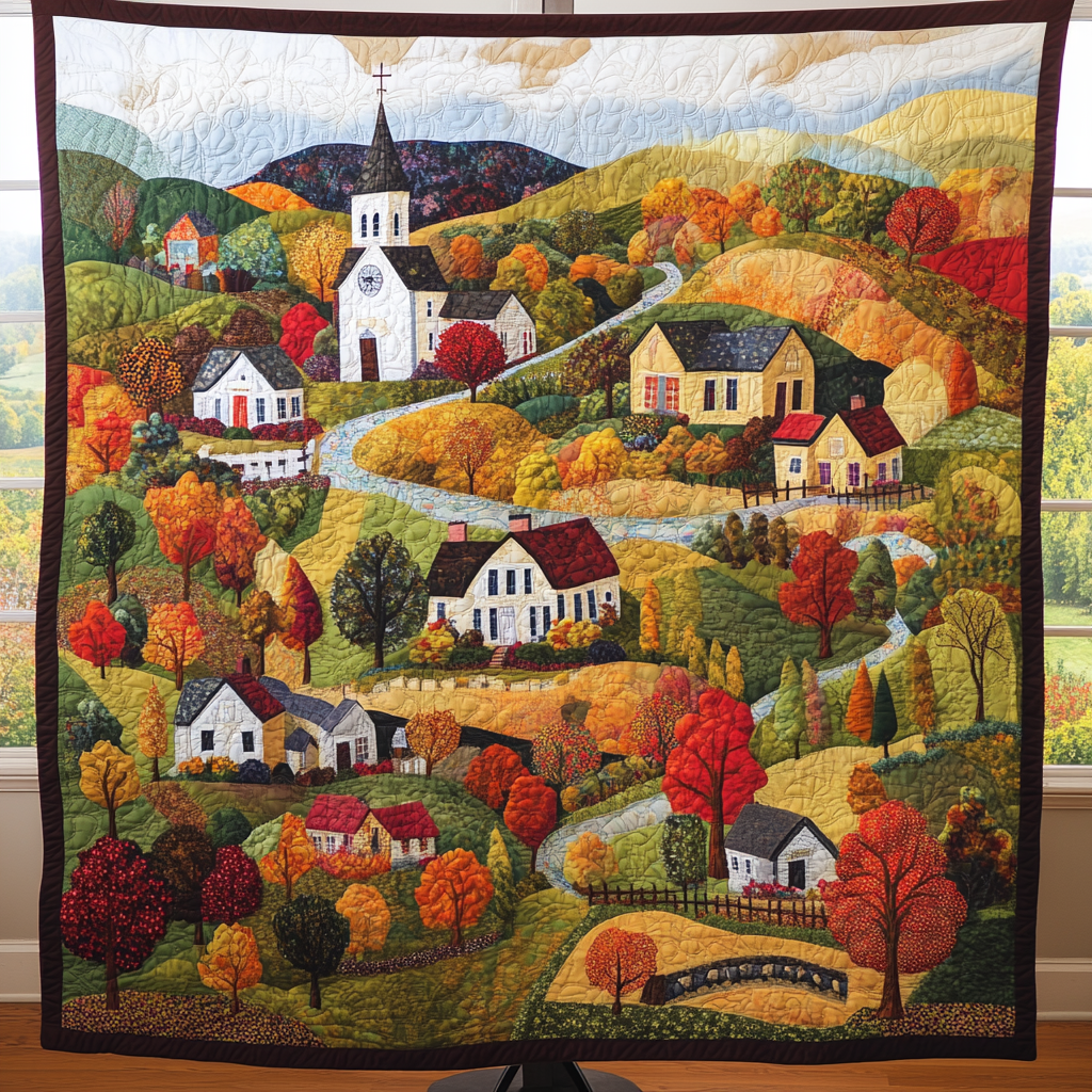 Country Comfort Quilted Blanket Cute Room Decor Gift For Apartment Decor - Tradiviet