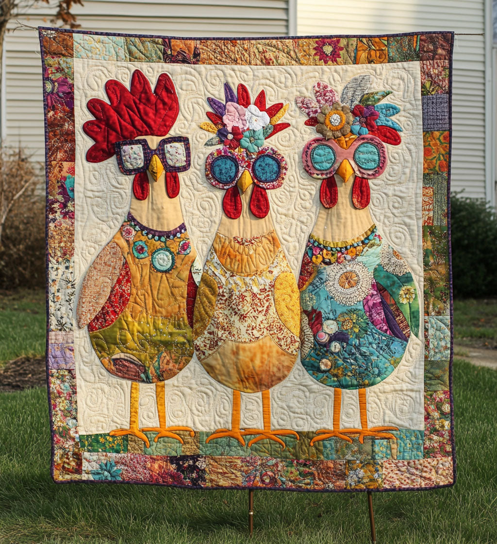 Country Coop Joy Quilted Blanket Bedroom Decorations Gift For Seasonal Decor - Tradiviet