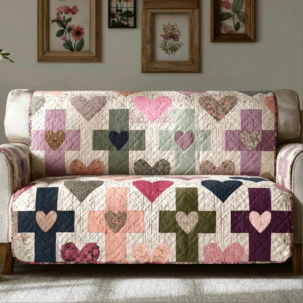 Covered By Grace Quilted Sofa Cover Soft Home Room Decor Home Gift For Him - Tradiviet