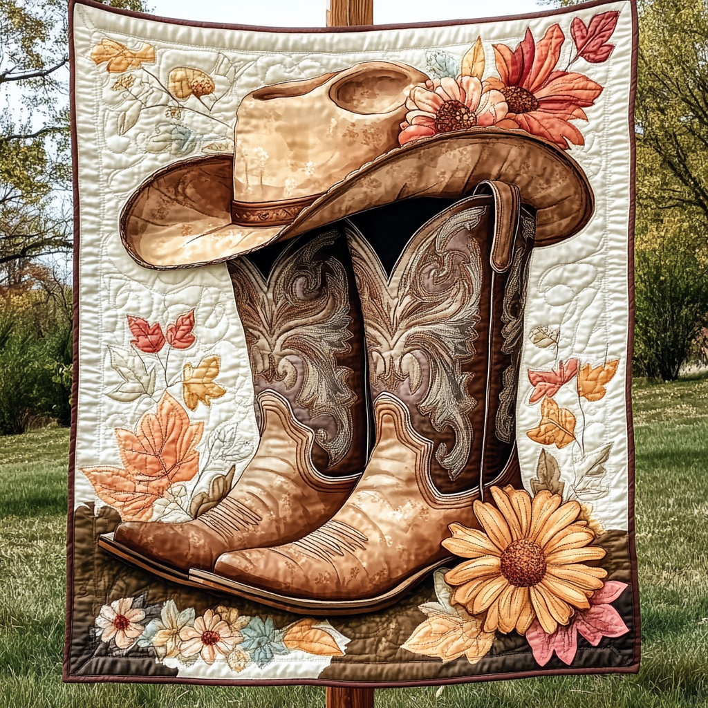 Cowgirl Sunshine Quilted Blanket USA 250 Years Of Defending Liberty Gift For Uncle - Tradiviet