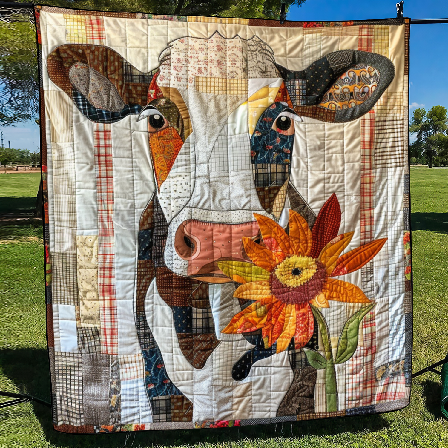 Cowslip Comfort Quilted Blanket USA 250 Years Of Freedom Gift For Nana - Tradiviet