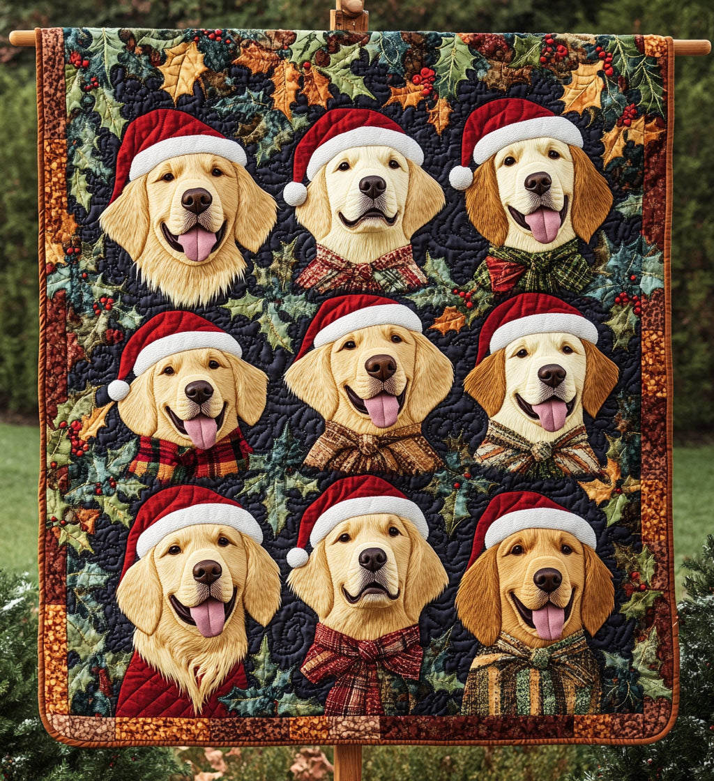 Cozy Canine Dreams Quilted Blanket Holiday Decorations Gift For Women - Tradiviet