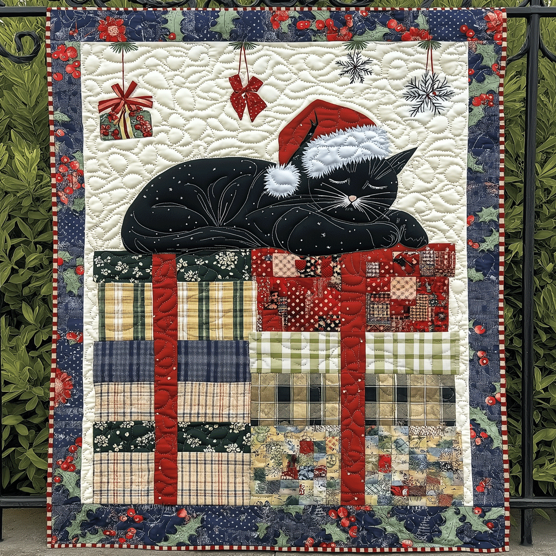 Cozy Cat Quilted Blanket Room Decor Ideas Gift For Boho Decor - Tradiviet