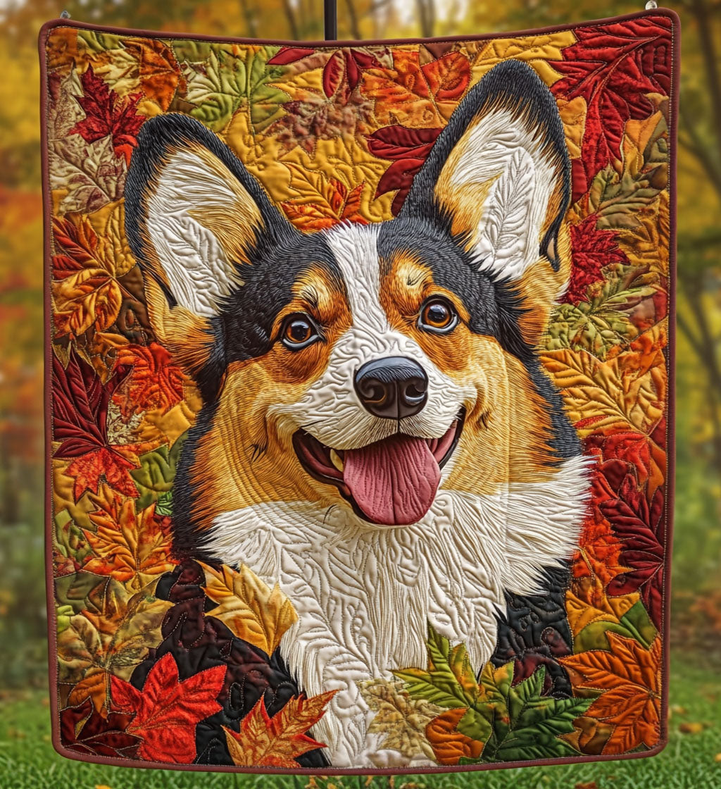 Cozy Corgi Quilted Blanket 1776 2026 Merch Patriotic Gifts For Dad - Tradiviet