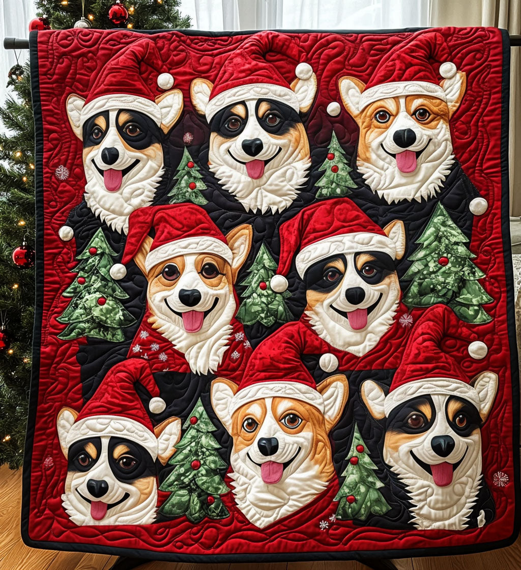 Cozy Corgi Retreat Quilted Blanket 250 Years Of America Gifts For Patriotic Dad - Tradiviet