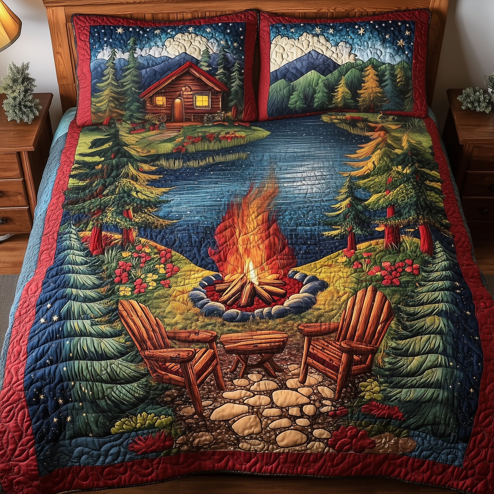 Cozy Harmony Quilted Bedding Set Cozy Harmony Appeal Gift For Cozy Wife - Tradiviet