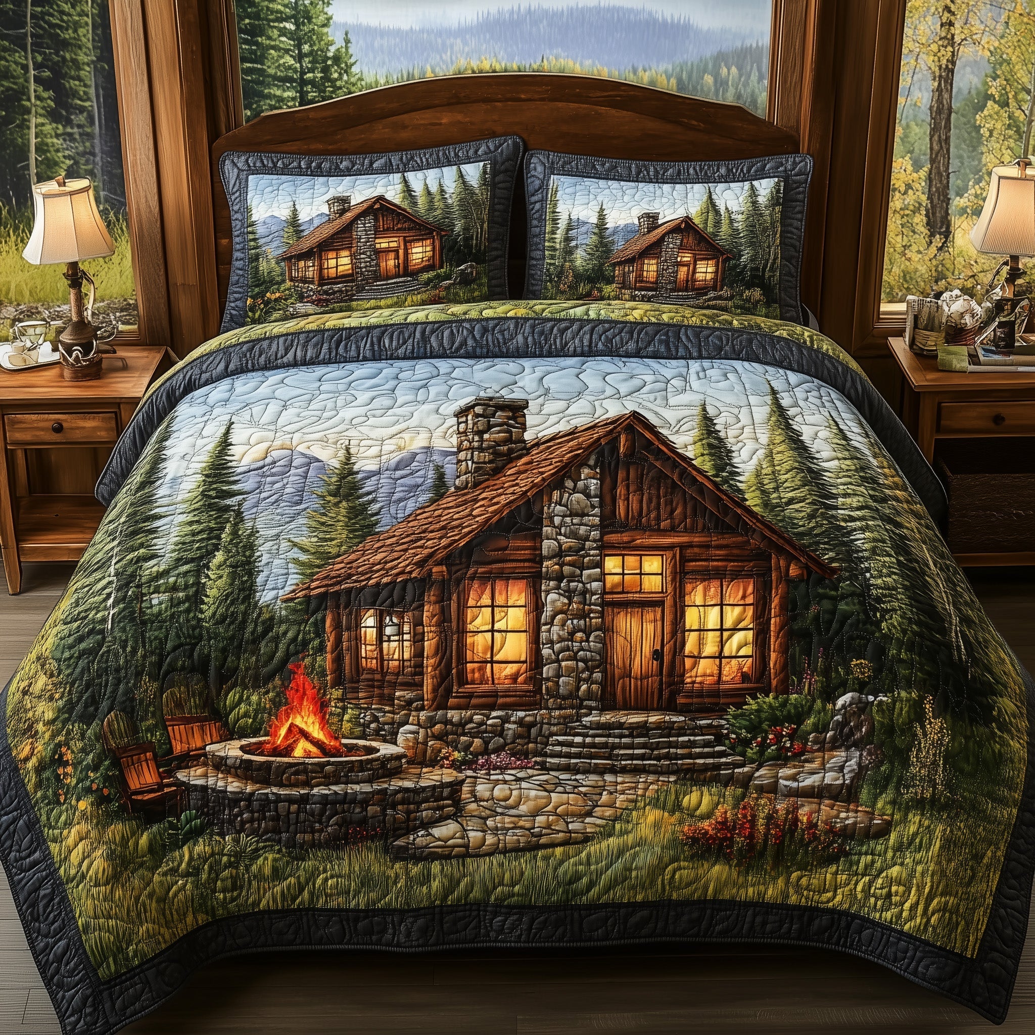 Cozy Harmony Quilted Bedding Set Cozy Harmony Living Gift For Cozy Family - Tradiviet