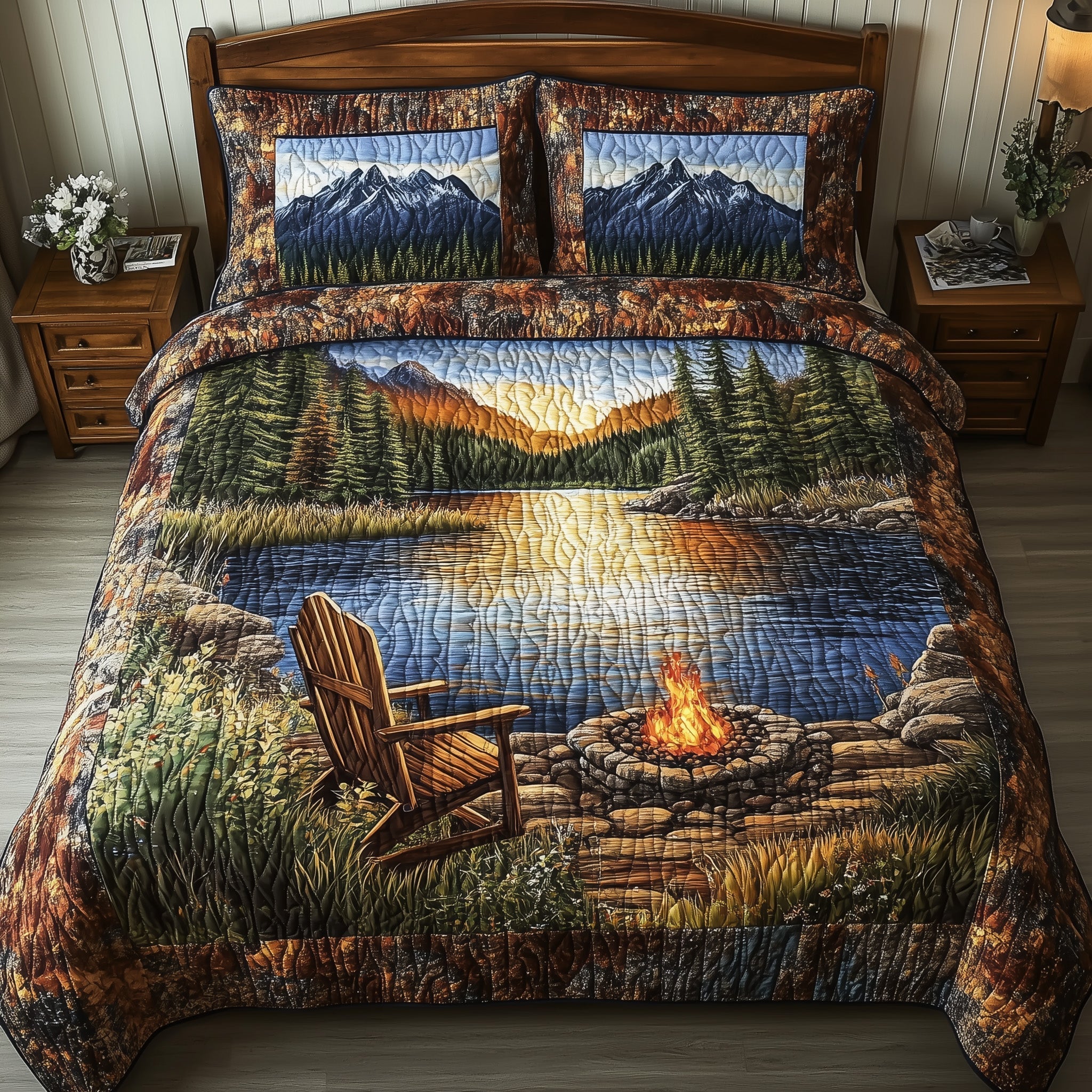 Cozy Harmony Quilted Bedding Set Cozy Harmony Paradise Gift For Cozy Lovers - Tradiviet