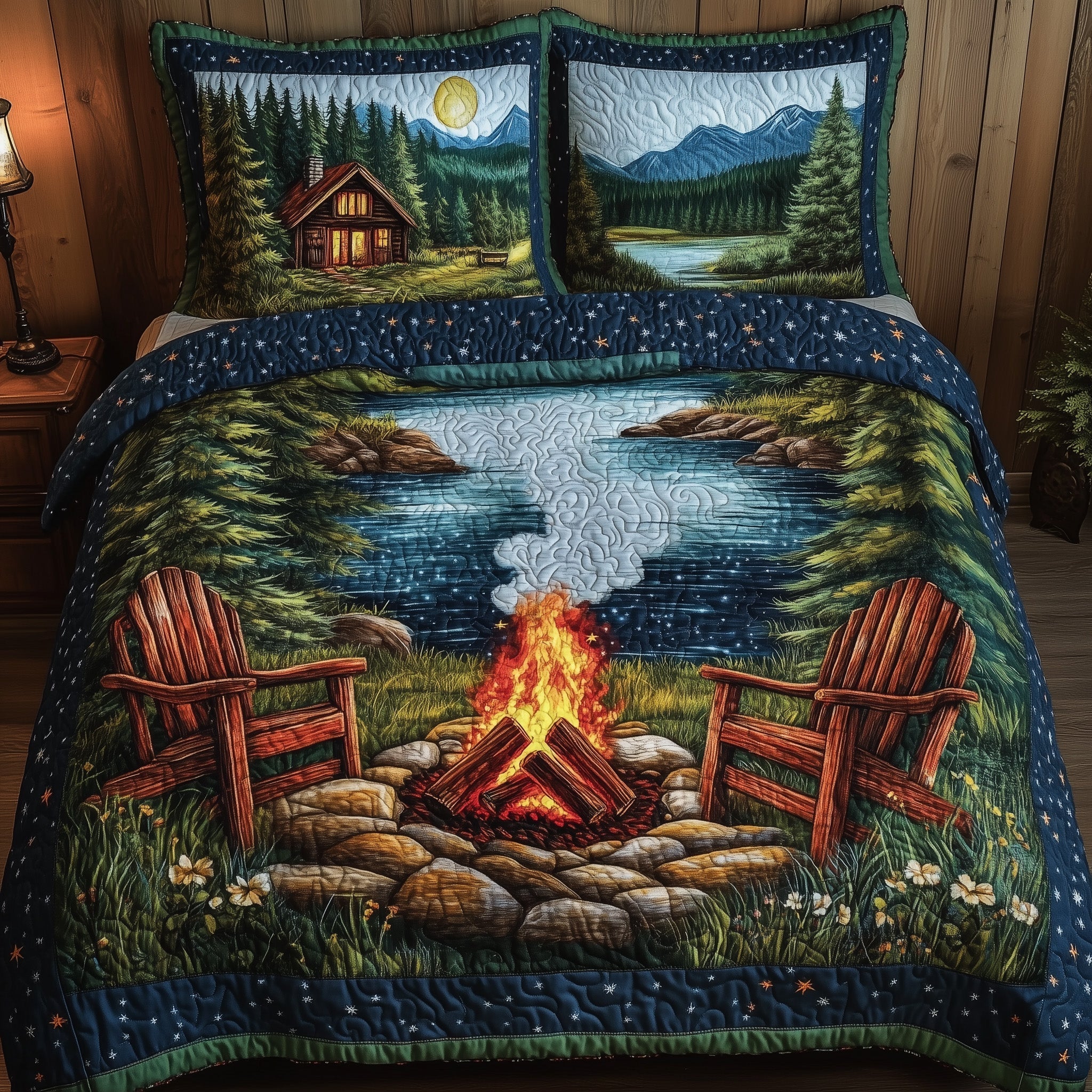 Cozy Harmony Quilted Bedding Set Cozy Harmony Texture Gift For Cozy Husband - Tradiviet